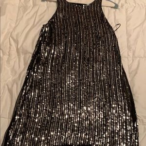 Black sequin dress